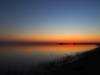Sonnenuntergang Sowa Pan Botswana Afrika