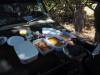 Picknick Moremi Nationalpark Botswana Afrika