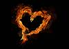 Heart of flames